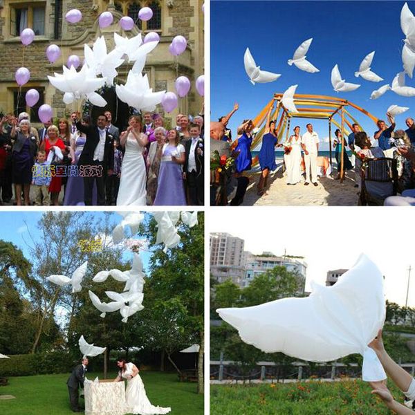 

europe romantic wedding decorative white dove balloons indoor party aluminum foil helium peace pigeon decorative ball