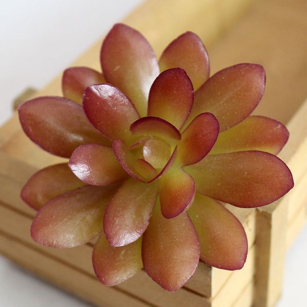 

3.5-6.5cm 10pcs /lot mixed artificial succulents set faux mini plastic plants arrangement garden blue series centerpiece