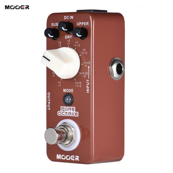 

mooer pure octave mini octave guitar effect pedal 11 octave modes true bypass full metal shell