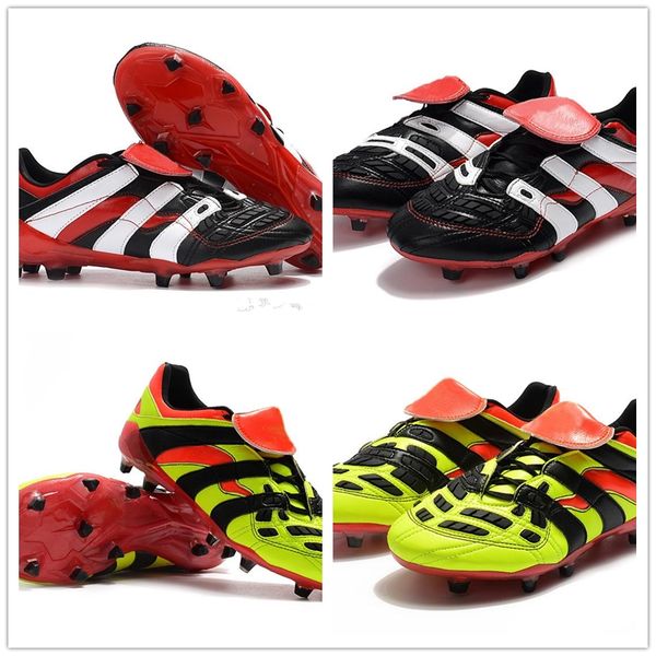 

2018 Predator Accelerator Electricity Men Soccer Shoes 98 FG DB Dream Back TR Becomes 1998 98 Cleats Football Boots For Mens