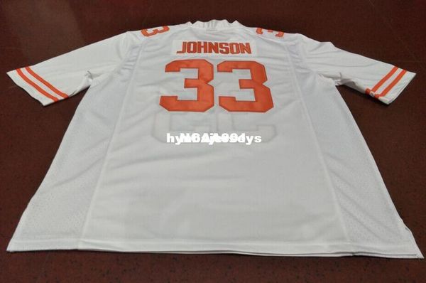 

men #33 johnson texas longhorns alumni college jersey xs-6xl or custom any name or number jersey, Black;red