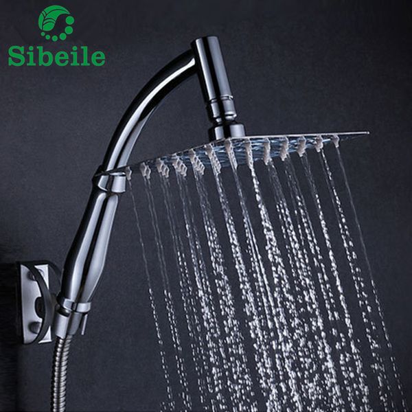 

sble 4"/6"/8" inch ultra-thin shower head bathroom shower sprayers rainfall head water saving heads high pressure