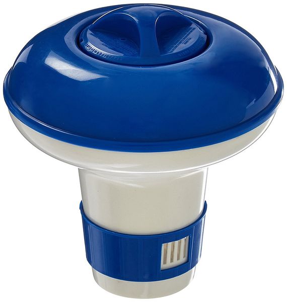 

6.1 inch deluxe large blue and white floating swimming pool chlorine dispenser 2017 summer selling sale