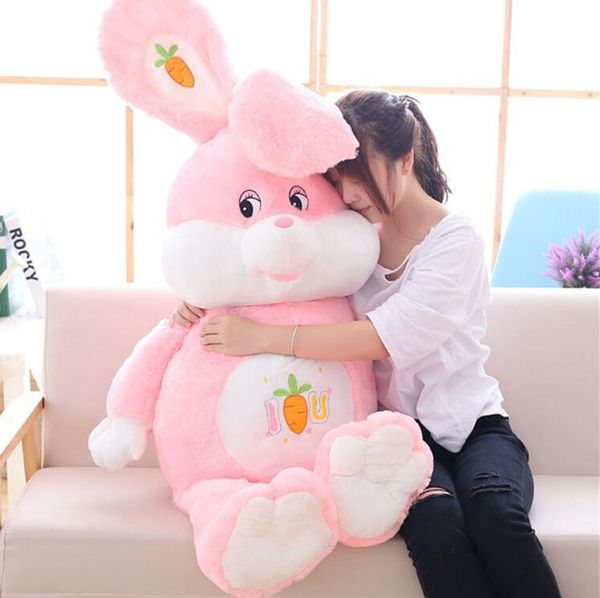 

Huge Soft Cartoon Rabbit Plush Doll Stuffed Giant Anime Pink Bunny Toy Animal Pillow Baby Gift 3 Sizes