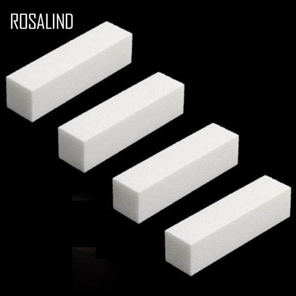 

rosalind 4pcs/lot nail tools buffer file block pedicure manicure buffing sanding polish white diy nail art woman salon