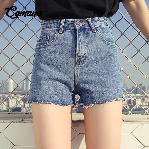 

cgmana shorts jeans women 2018 new arrival harajuku high waist denim shorts new wide leg casual denim short femme summer, White;black