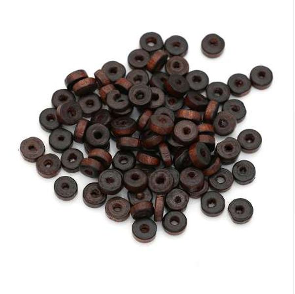 

jakongo 300pcs round spacer wooden beads loose beads for jewelry making bracelet accessories diy handmade craft 8mm, Black