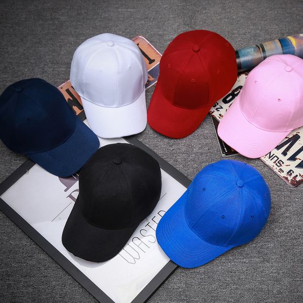 

summer fashion baseball cap women solid color cap men hip hip, Blue;gray