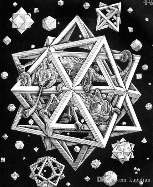 

m c escher art poster wallpaper art posters print ppaper 16 24 36 47 inches