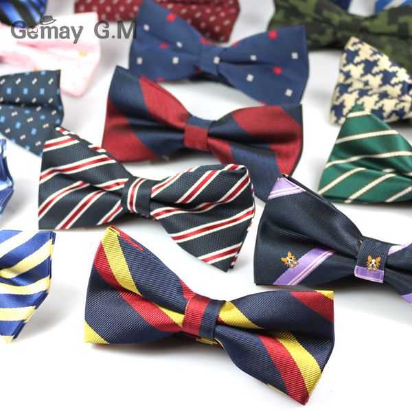 

fashion striped men bowtie brand popular apparel bowties classic business suits bowknot bow tie ties wedding part, Black;blue
