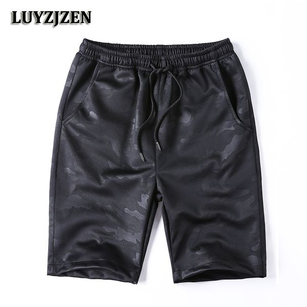 

summer casual shorts men bermudas board shorts 2018 new brand clothing black army camouflage fashion elastic k20, White;black