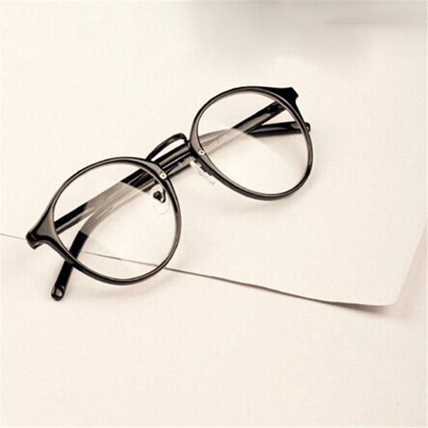 

2017 women mens nerd glasses clear lens eyewear retro eyeglasses spectacles, Silver