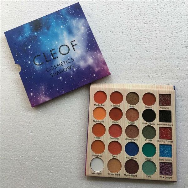 

2018 cleof eyeshadow palette 25 colors glitter eye shadow pallet cleof cosmetics shadows dhl ing