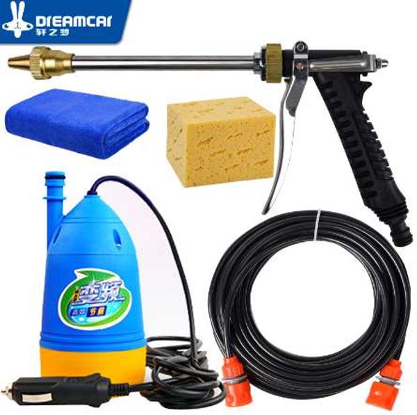 

high 12v pressure washing gun device washing machine 12v portable cleaning machine car washer water gun