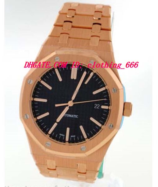 

роскошные часы браслет из нержавеющей стали розовое золото с автоподзаводом 41мм 15400or.oo.1220or.01 механические наручные часы man watch, Slivery;brown