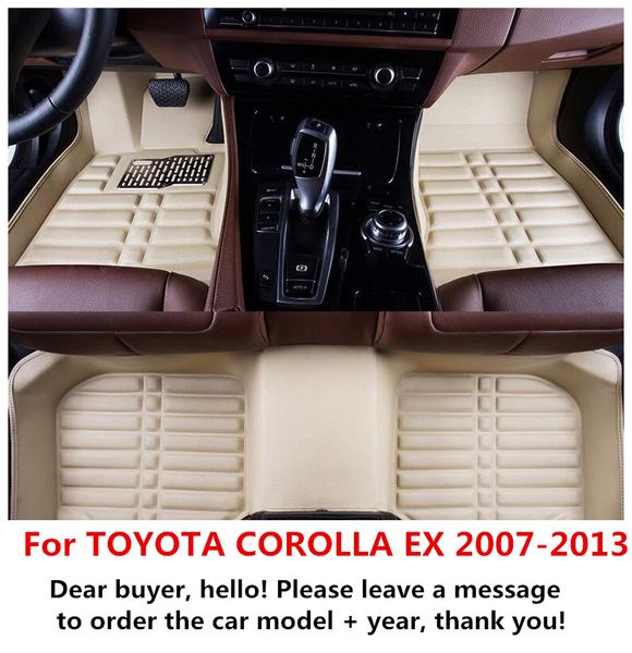 For Toyota Corolla Ex 2007 2013 Waterproof Mat Car Floor
