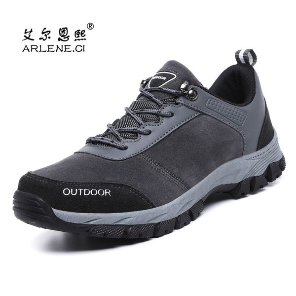 

plus size 39-49 brand hiking shoes men camping hunting shoes outdoor sports antiskid trekking tourism mountain sneakers