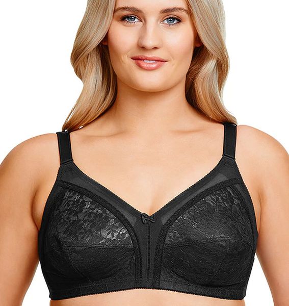 

lace mesh bra sleepwear unline women lingerie wireless underwear for big bust women wireless unlined bras, Red;black