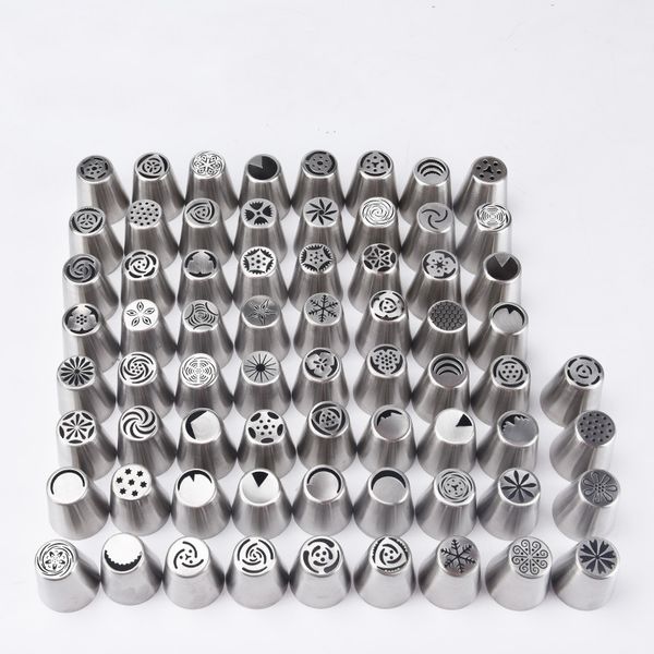 

1pc large stainless steel russian decoration mouth set seamless cake baking tools random delivery