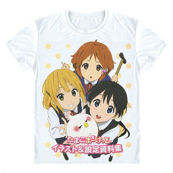 

moe anime tamako market t-shirts short shirts tamako maketto mochizo oji tamako kitashirakawa cosplay shirt tee-style251-no15, White;black
