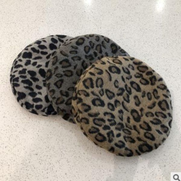 

fall winter women beret japanese joker leopard grain buds cap british painter hat restoring ancient ways, Blue;gray