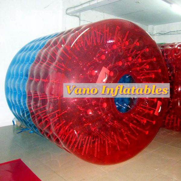 Rolo inflável TPU 2.4x2.2x1.7 m comercial Walker bola de água humana Hamster roda com bomba frete grátis