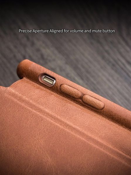 

Ultra lim ca e for iphone 7 plu luxury leather flip cover with hidden magnetic nap cover
