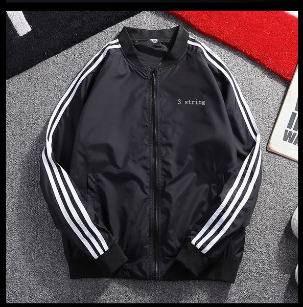 

mens jackets fashion tide windbreaker cool wholesale mens designer jackets casual sport coat for men windbreaker zipper size m-5xl, Black;brown