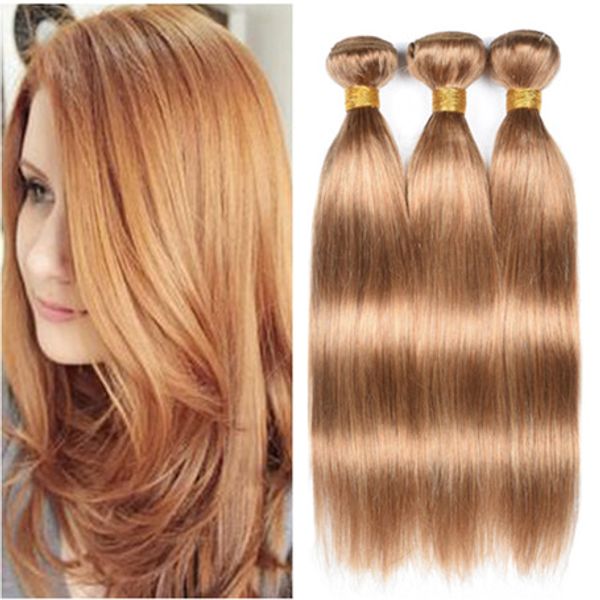 9a Virgin Brazilian Honey Blonde Human Hair Bundles Deals Straight