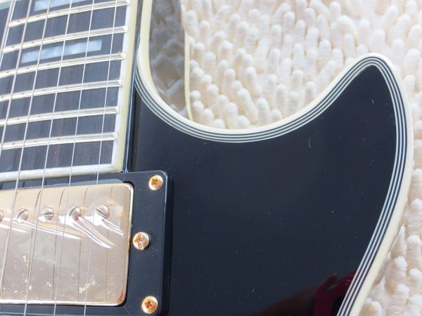

good qualitynew double roll lp 24 point electric guitar black