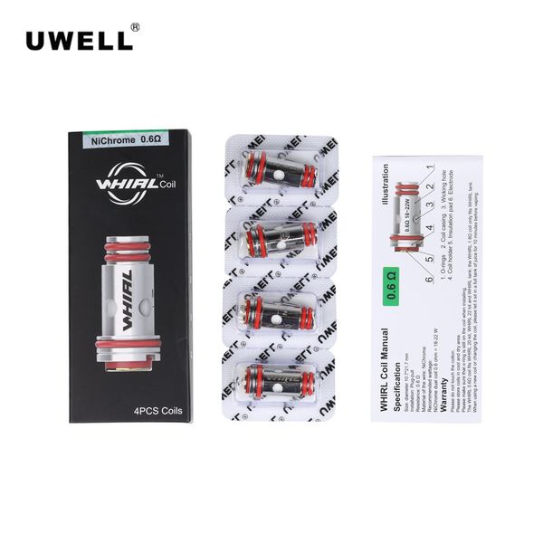 

Uwell вихревые катушки 0.6 ohm 1.8 ohm Nichrome замена сердечника головка для вихревого 20 22 Vaping Pen Starter Kit комплект гиперкара 100% аутентичный