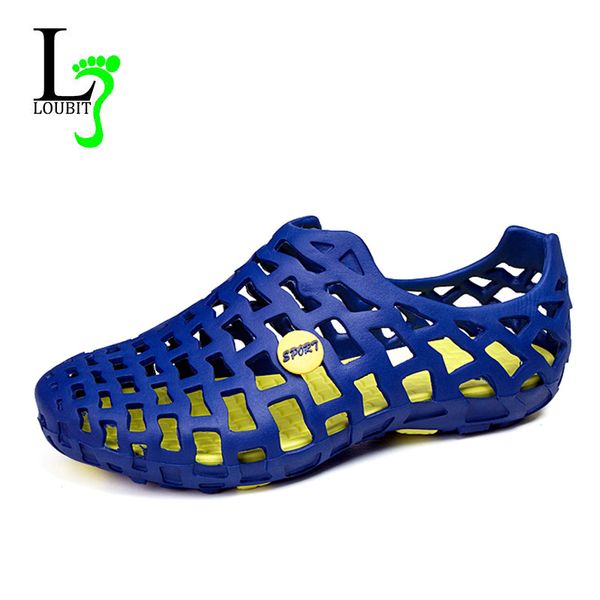 

men sandals 2017 summer beach shoes breathable casual suandals men fashion slip on summer shoes, Black