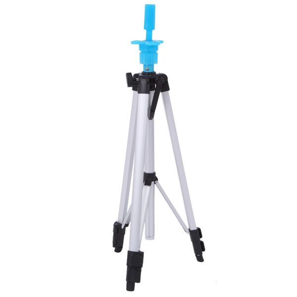 

three layers adjustable tripod stand hair training mannequin head holder clamp aluminum practice showed prop salon styling tools