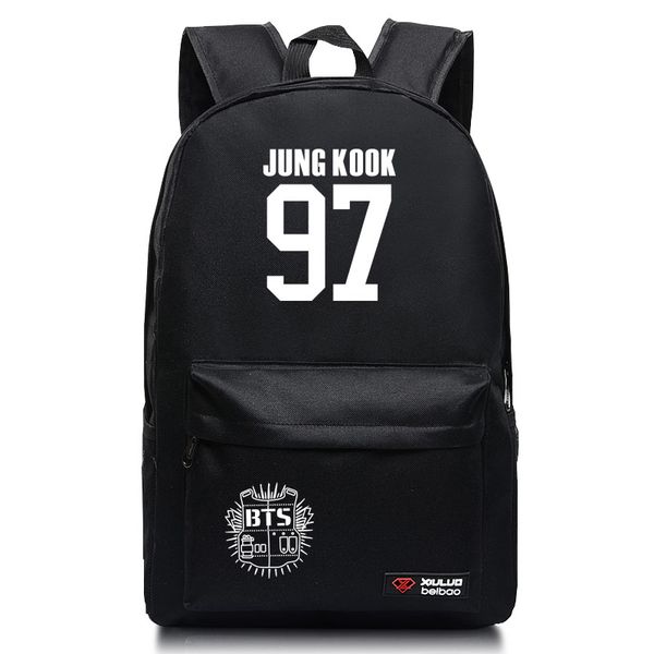 

fashion shoulders bag group bangtan boys student couple backpack leisure school book bag for teenage girls lapback pack