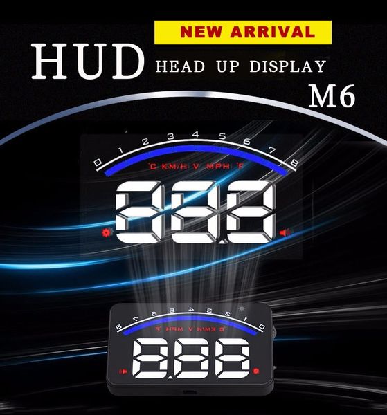 

3.5 inches mini universal obd2 car dash board hud vehicle digital head up display speedometer kmh mph