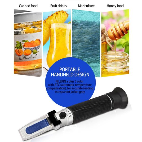 

0-80% brix honey handheld highly accurate measurement portable honey refractometer beekeeping sugar meter equipment universal