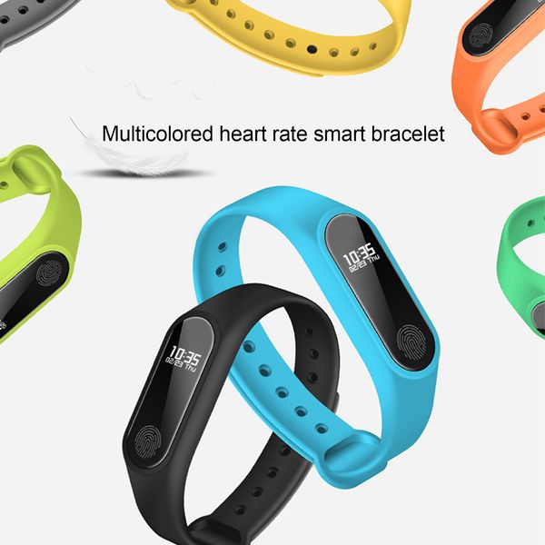 M2 Smart Bracelet Smart Watch Watch Frequenza cardiaca Bluetooth Smartband Health Fitness Smart Band per Android IOS Attività Tracker DHL