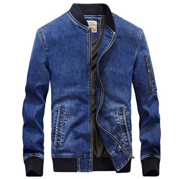 

denim jacket men new fashion autumn men jeans jacket brand zhan di ji pu overcoat jaqueta masculina casaco masculino embroidered, Black;brown