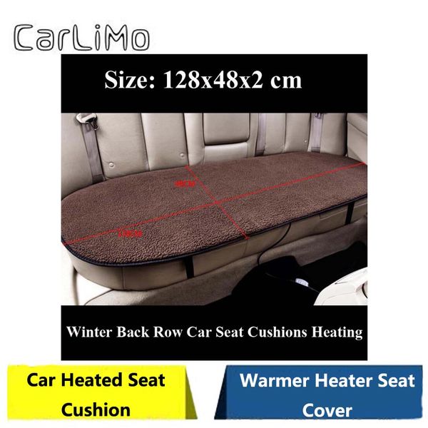 

carlimo dc12v 45w universal warm-keeping winter back row car seat cushions heating thermostat truck heated seat 5 color optional