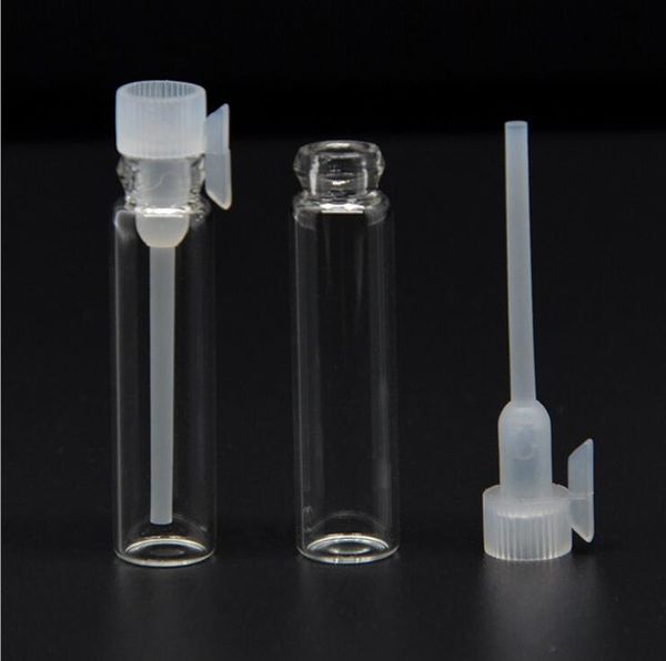 Großhandel Preis 1000 teile/los 1ML 2ml Leere Mini Glas Flaschen 1CC 2CC Parfüm Probe Fläschchen Für Flüssigkeit duft Reagenzglas Probe Flasche