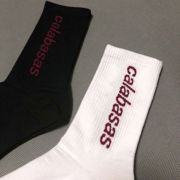 

season 4 sock men women high street fashion calabasas socks crew west, Black