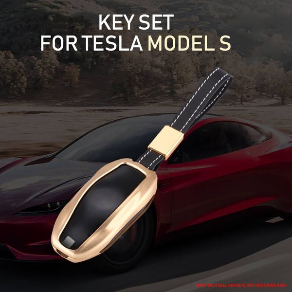 Car Key Case Shel Laluminum Alloy Car Auto Key Fob Case Cover Holder Pocket For Tesla Model S Car Key Replacement Service Car Key Replacement With
