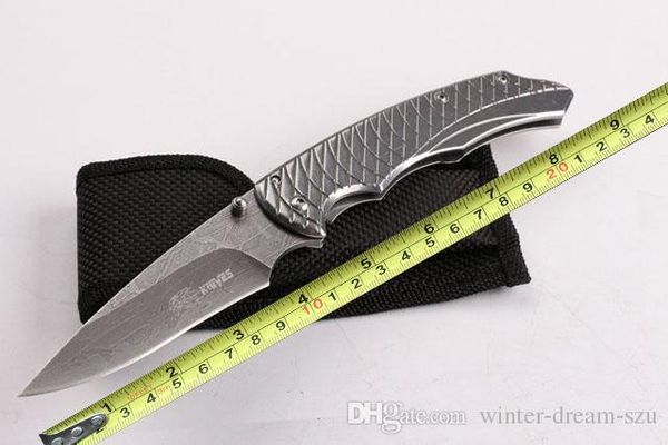 

China SR529D Tactical Hunting Knife 440 57HRC Blade Steel Handle Outdoor Gear Folding Pocket Camping EDC Gift Knives Tools Very Sharp P350R