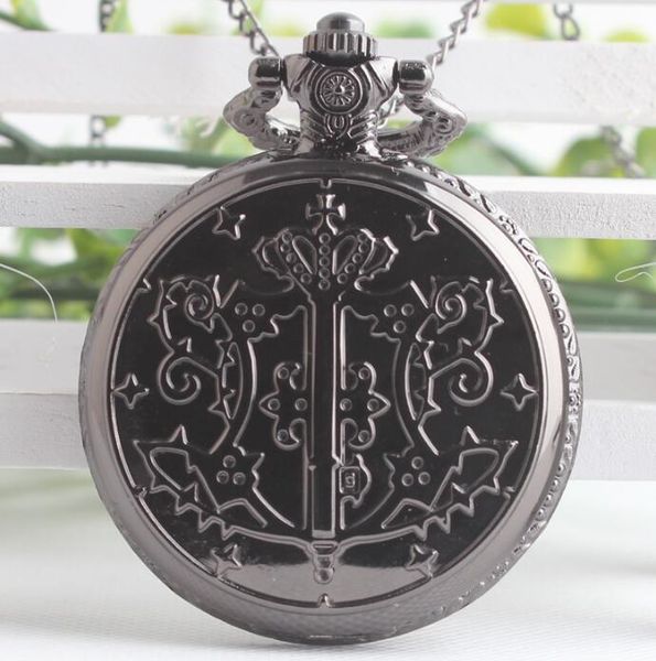 

anime japan kuroshitsuji black butler pocket watch, Slivery;golden