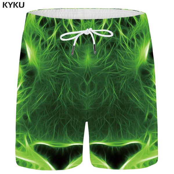 

kyku brand tiger shorts men green cargo short pants animal beach 3d printed shorts casual gothic fitness mens summer new, White;black