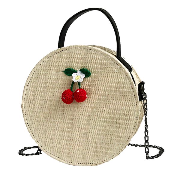 

vintage women crossbody bags simple weave round tote handbags shoulder bag mini crossbody bolsos mujer de marca famosa #75