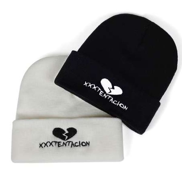 

Хип-хоп певица XXXTentacion вышитые трикотажные зимняя шапка хлопок мужчины женщины хи