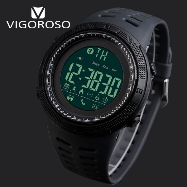 

original brand bluetooth smart sports watches remote camera led digital watch outdoor pedometer distance 5atm swim wristwatch, Slivery;brown