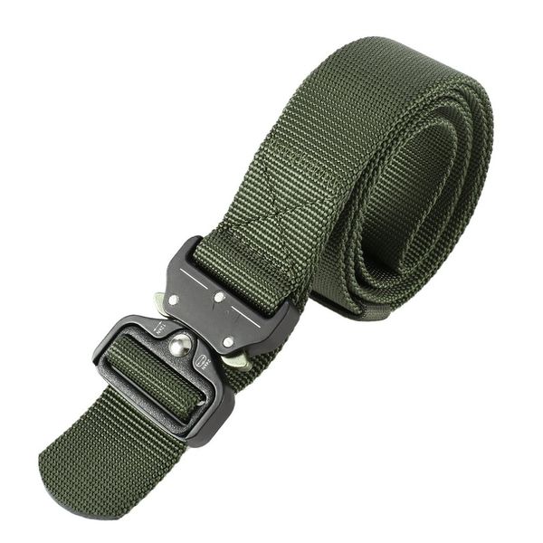 

adjustable nylon waist band men's tactical belt multifunction training buckle belt heavy duty webbins 2018 new, Black;brown