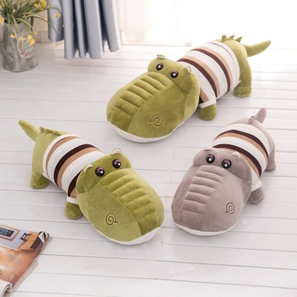 

plush toys dress striped skull crocodile doll pillow cute crocodile doll